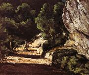 path through the woods Paul Cezanne